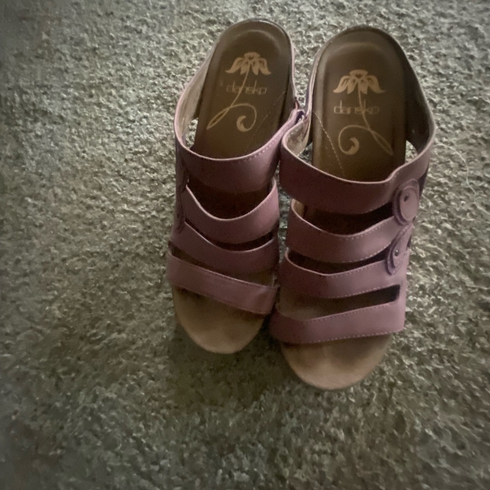 Dansko Purple Sandals Comfort Style - Picture 4 of 8